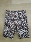 Lorna Jane animal leopard print bike shorts set XS