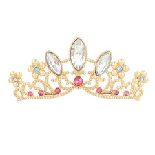 Disney Store Japan Rapunzel Crown Tiara Hair Clip Snap Clip Gold Rhinestone 14 