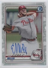 2020 Bowman Chrome Prospect Auto Refractor 103/499 Erik Miller #CPA-EM Auto 1og