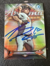 Tanner Scott Ip Signed 2018 Bowman Chrome AFL Stars Insert MLB Star GTP