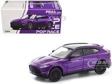 ASTON MARTIN DBX 707 STORM PURPLE 1/64 DIECAST MODEL CAR BY POP RACE PR640268