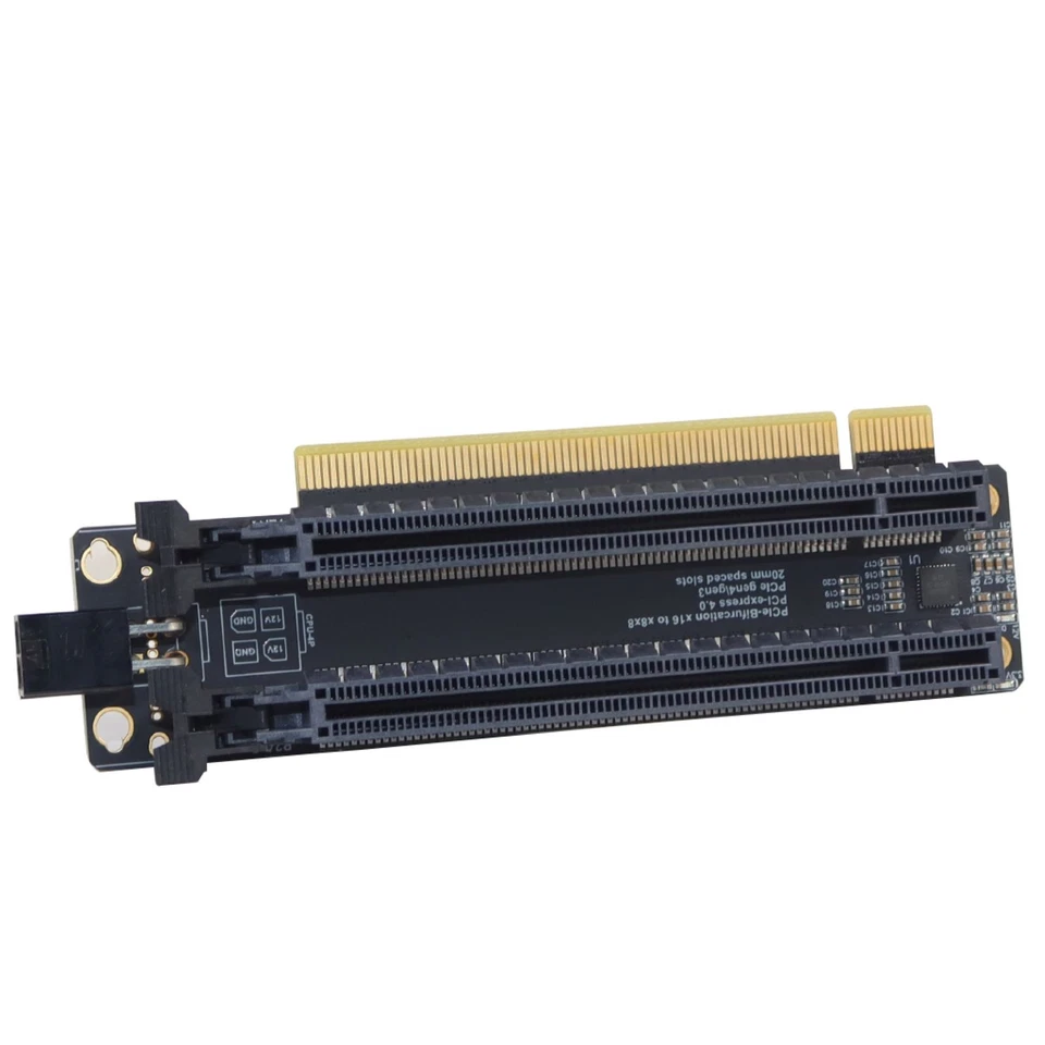 PCI-Express 4.0 x16 1 to 2 Expansion Card Gen4 Gen3 Split Card PCIe-x16 to x8x8 - Image 3 of 4