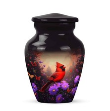 Cardinal Mini Urn 3Inch for Ashes Keepsake Cremation Ash Container for Human