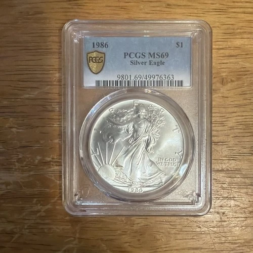 1986 American Silver Eagle PCGS MS 69