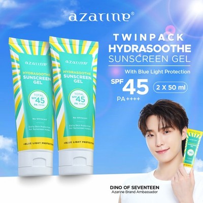 Hydrasoothe Sunscreen Gel Twin Pack SPF45 PA++++ 2x50ml cooling sunscreen skinca