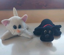Vtg Pound Puppy Kitty Tonka 1986 Black White Striped 7"