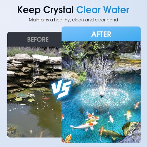 Efficient 660GPH Pond Filter Pump, Fountain Kit Combo - 第 11/11 張圖片