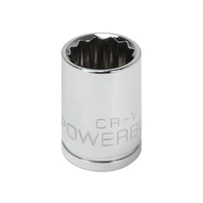 Powerbuilt 3/8 Inch Drive x 14 MM 12 Point Shallow Socket - 641019