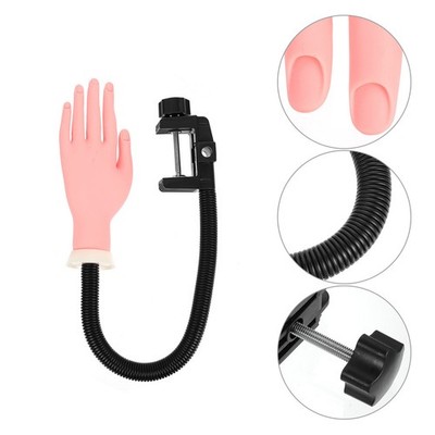 1pc Nail Training Hand Nail Practice Model Hand Flexible Kunst falsch