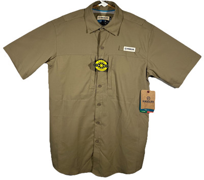 Magellan Outdoors Fish Gear Loose Fit Stretch Mag Wick Falcon Bay Timber Wolf XS