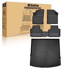 TPE Floor Mats &Trunk Cargo Liner Set For 2020-2025 Volkswagen Atlas Cross Sport