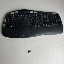 Logitech K350  Y-RBN90  Wireless Comfort Wave Ergonomic Keyboard W/ UNIFY USB
