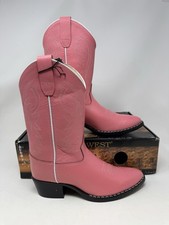 NEW Old West Girls Pink Western Boot Size 3 Youth style 8119