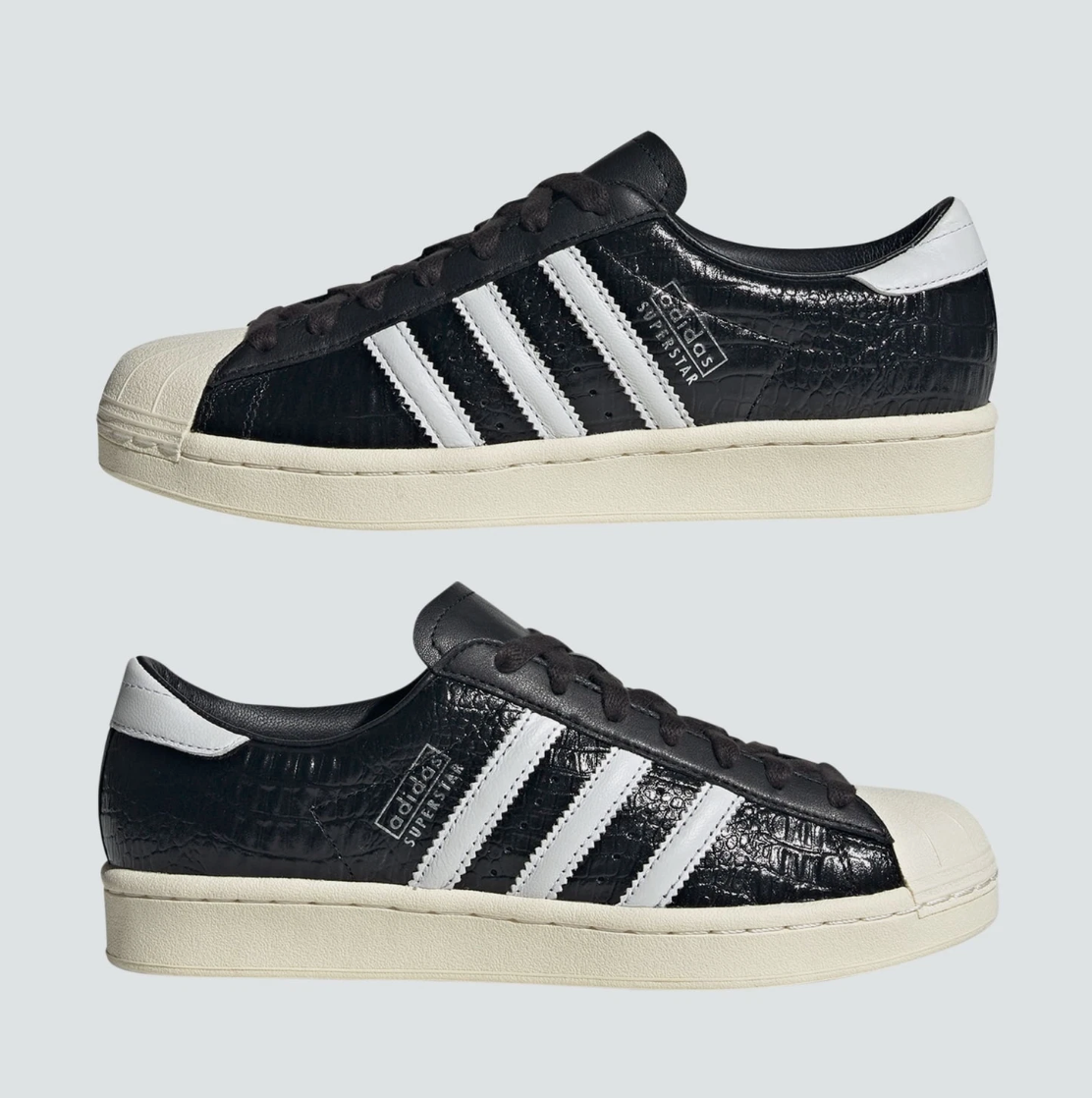 Size 11 - adidas Superstar Vintage Black White W for sale online