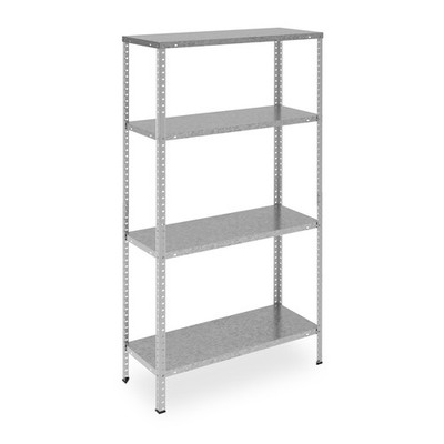 Metallregal Schwerlastregal Kellerregal Werkstattregal 4 Ebenen 5 kg Lagerregal