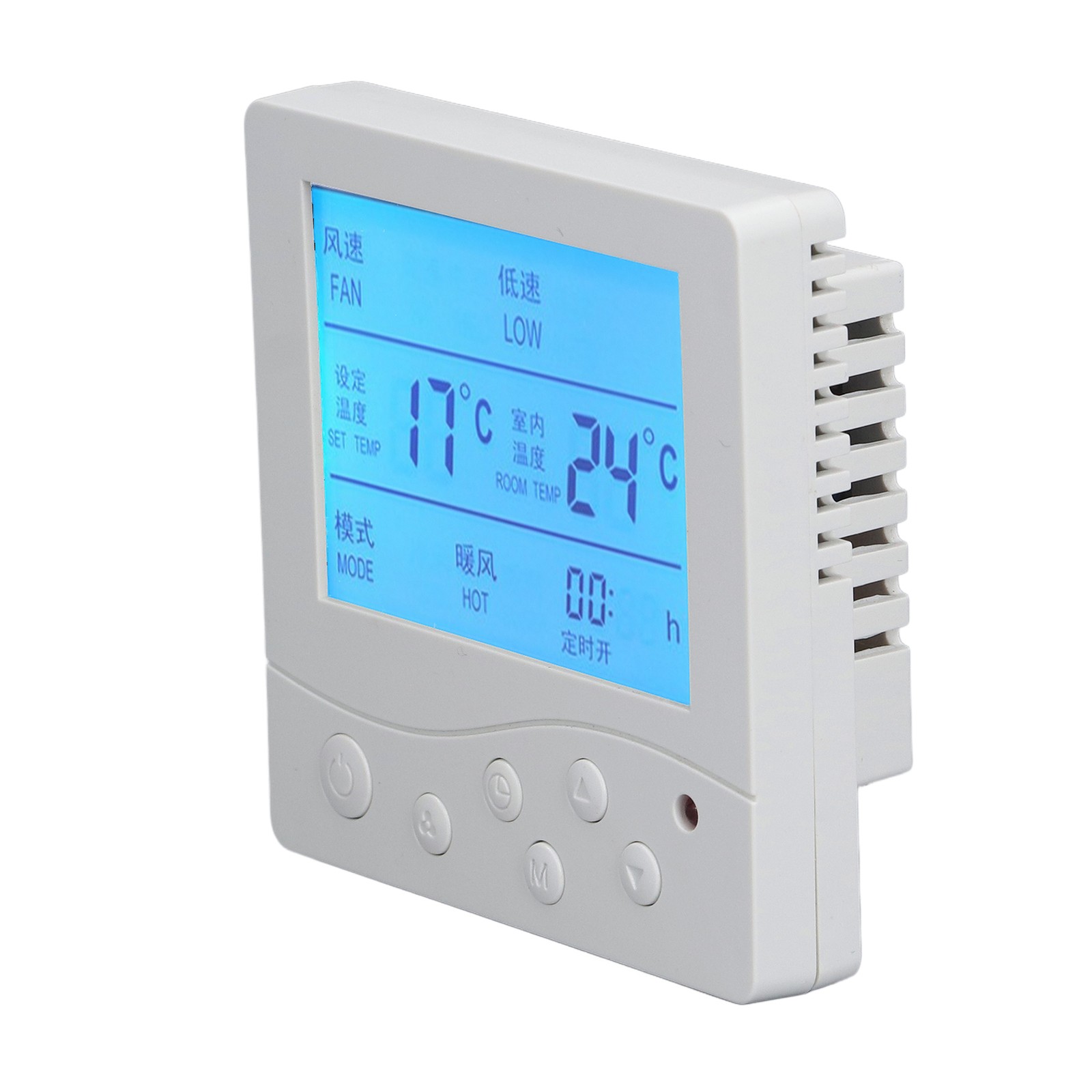 Central Air Conditioning Thermostat Reliable Anti Interference Smart LCD
