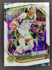 2025 Panini WNBA Prizm ZIA COOKE White Seismic Prizm #110 Seattle Storm