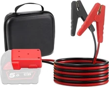 Jumper Cables with Adapter for Milwaukee M18 18V Batteries, 8AWG 5.9FT Jump Star
