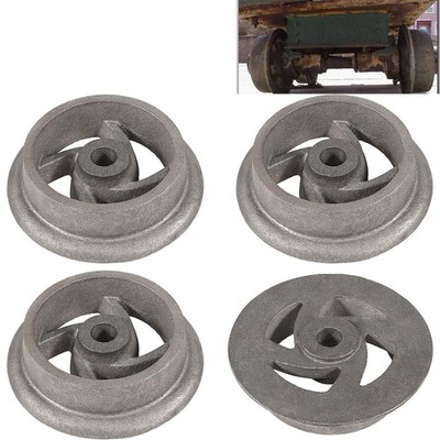 4 Pack Mining Ore Car Small Track Mine Cart Wheel Cast Iron 7 1/4 Dia Fit for LG