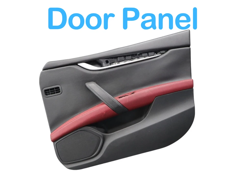 14-22 Maserati Ghibli S Front Right Passenger Side Interior Door Panel OEM - Image 3 of 4