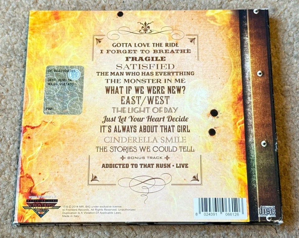 Mr. Big – ...The Stories We Could Tell (2014 Frontiers) MINT CD Digipak Case - Image 3 of 3