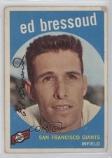 1959 Topps Eddie Bressoud Ed (Red Bar Visible Next to Card Number) #19 06ws