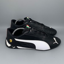 Puma Ferrari x R-Cat Black White Driving Shoes 339937-02 Men's Sz 11.5