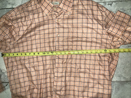 Camicia elegante uomo Peter Millar manica lunga con bottoni a quadri XL - Foto 9 di 9