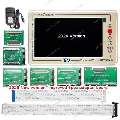 TV160 7th TV-Motherboard Full HD LVDS Converter Tester Tool VbyOne & LVDS-HDMI