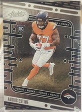 2024 PANINI ABSOLUTE AUDRIC ESTIME ROOKIE FOOTBALL CARD BRONCOS NFL donruss 193