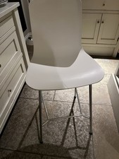 Vitra Hal White Bar Stools X 2