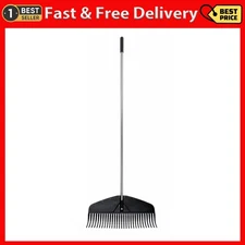 Fiskars Poly Leaf Rake, Leaf Rake, 67" Length