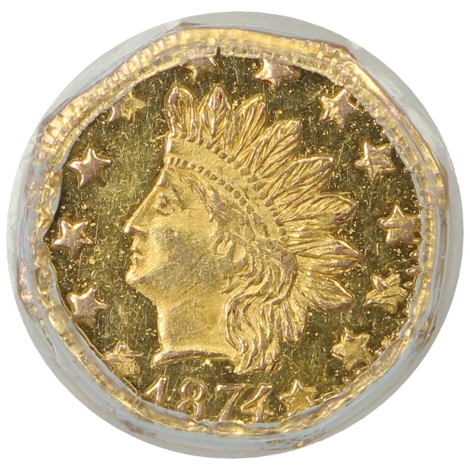 Cal. Fractional: 1874/3 50C PCGS MS64PL (BG-943) - California Fractional Gold - Image 3 of 4