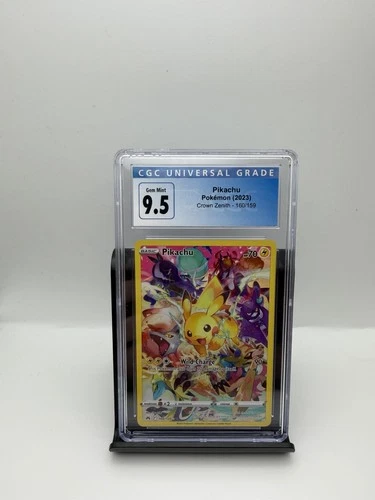Pokémon Crown Zenith Pikachu Full Art 160/159 Secret Rare CGC 9.5 Gem Mint