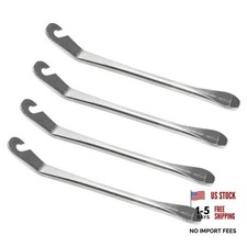 Huakaile Bike Tire Levers Tyre Spoon Stainless Steel Changing Tool for 4 Sliver