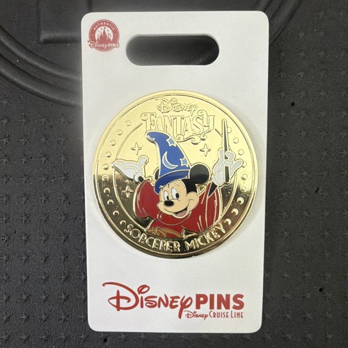 🌟 2026 Disney Cruise Line DCL Fantasy Sorcerer Mickey Mouse Gold Coin OE Pin 🌟