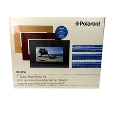 Polaroid IDF-0750 7" Digital Photo Frame Kit Sealed 3 Frames Black Cherry Oak
