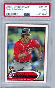 Bryce Harper ROOKIE 2012 Topps Update US183 PSA 9 MINT
