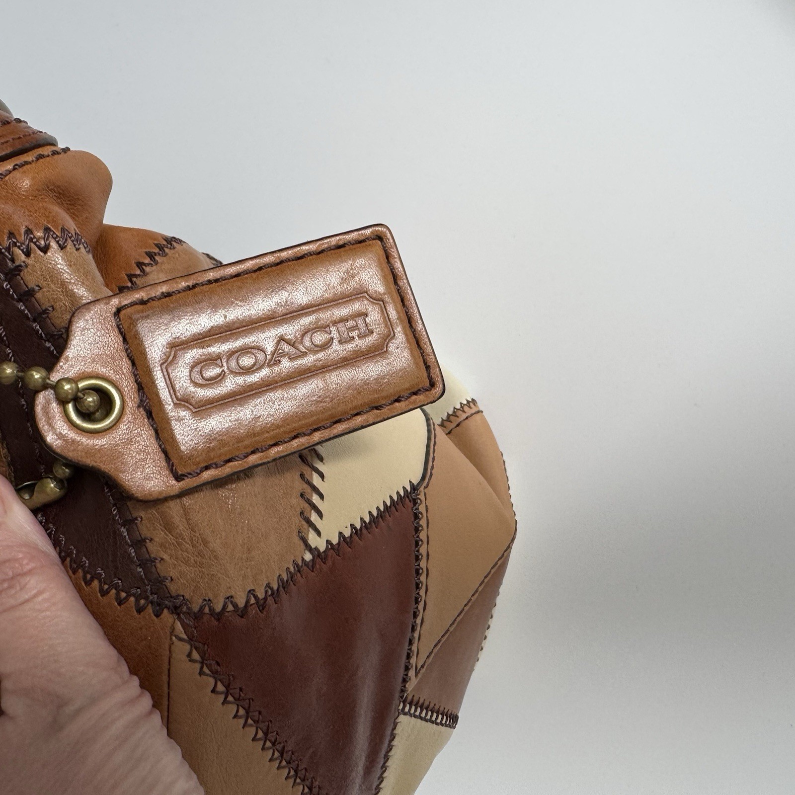 Coach Vintage Bleecker Tattersall Patchwork Duffl… - image 4