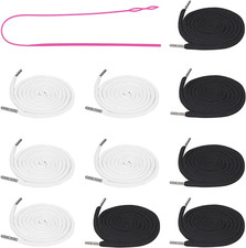 10 Pieces Drawstring Cords with Easy Threaders, Hoodie String Replacement with P