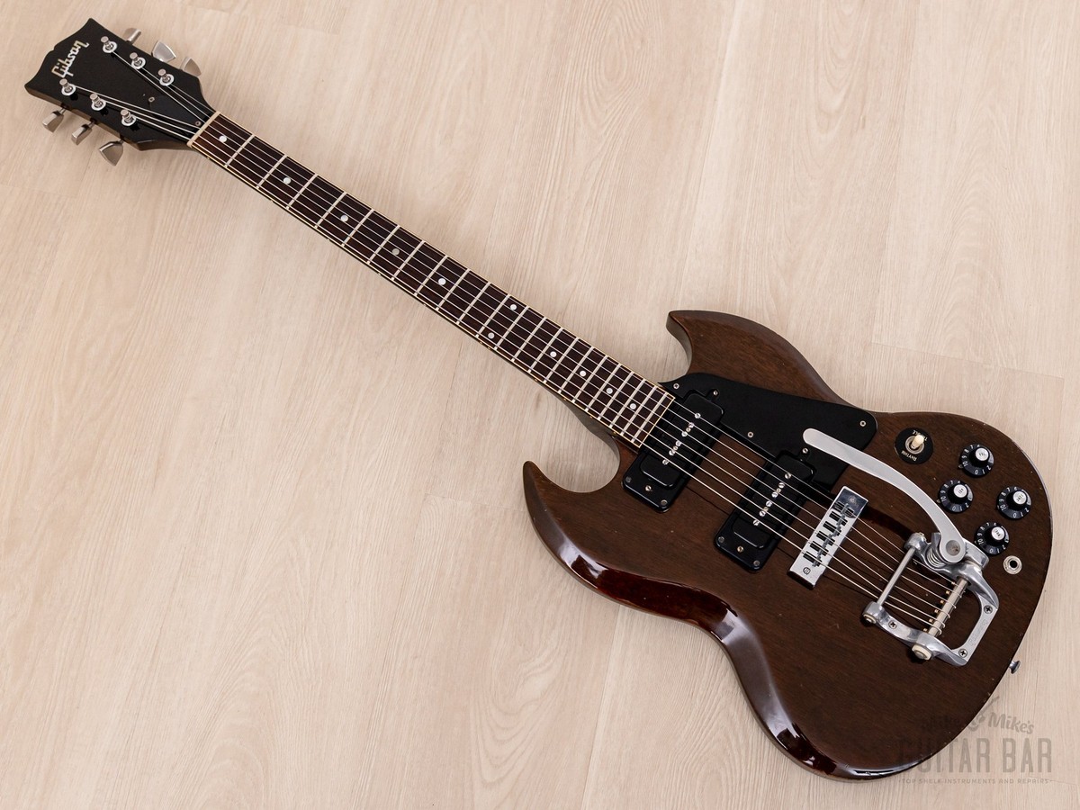 1972 Gibson SG Pro Vintage Guitar Walnut w/ Bigsby & P-90s