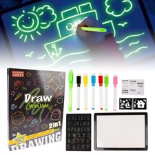 Magic LED Light Drawing Pad, 2024 New LED Light Up Drawing Board for Kids JQ