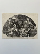 🏷️ Antique Baroque Engraving Crispus and Fausta, After Pietro da Cortona 1677