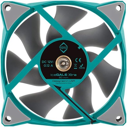 Iceberg Thermal IceGALE Xtra 80mm PWM High Performance Case Fan (Teal) - 第 3/5 張圖片