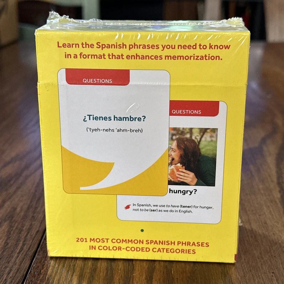 201 Spanish Phrases You Need to Know Barron's Flashcards Foreign Language Sealed - Image 2 of 3