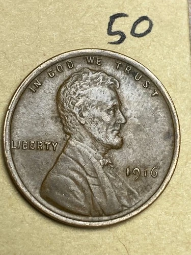 1916 LINCOLN WHEAT CENT,  high condition coin, XF, nice sharp details #50