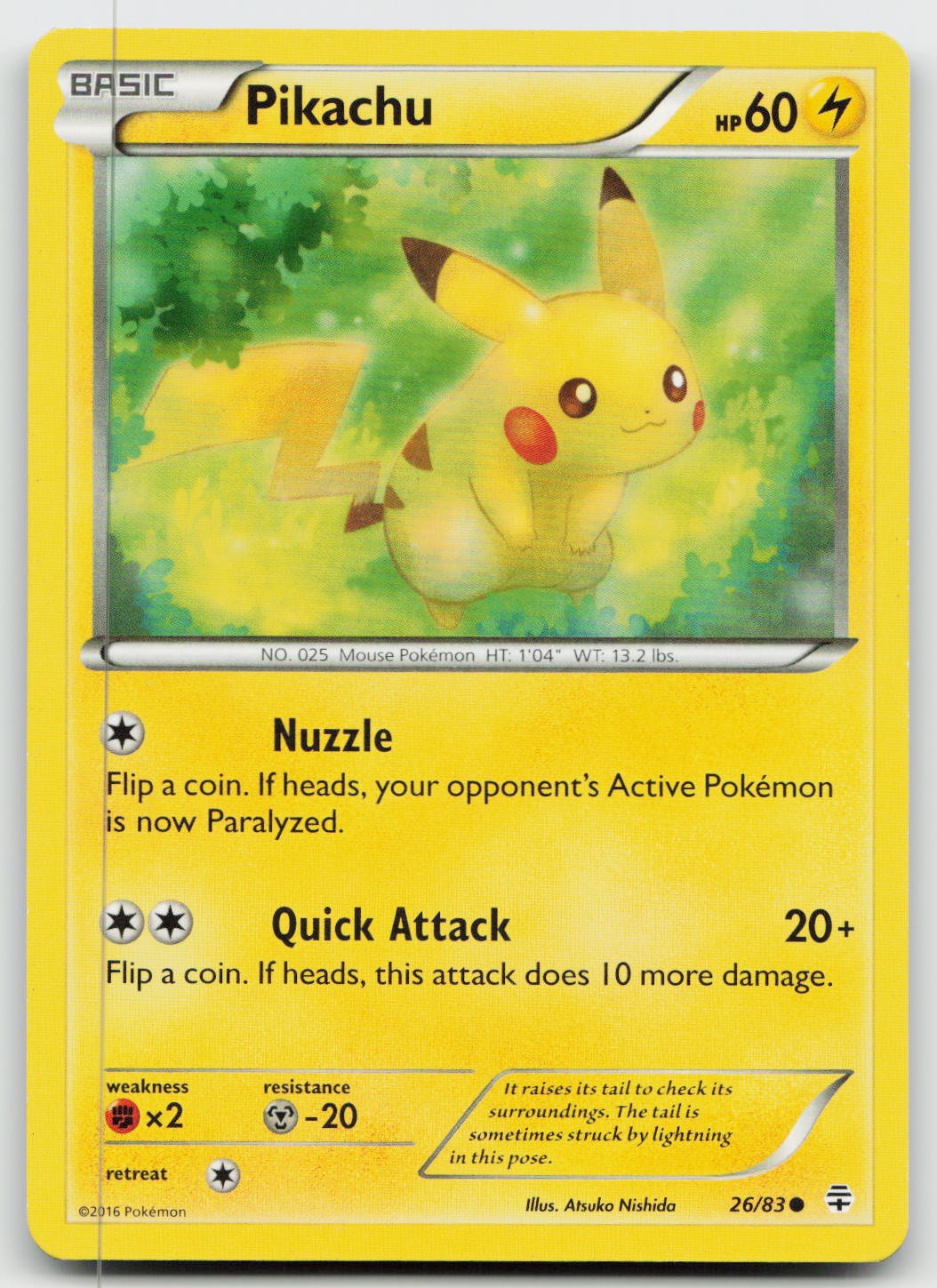 Pikachu 26/83 -HP- Pokemon EN Generations