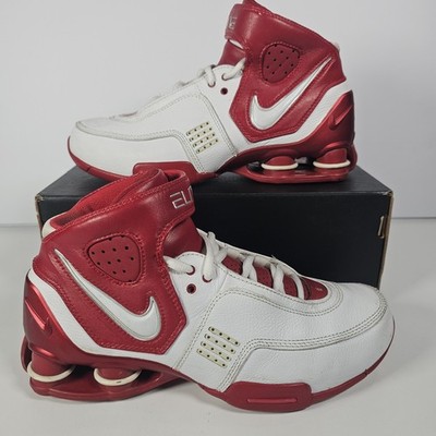 Nike Shox Elite Basketball Shoes 2006 Red White Men s Size 6 Y2K 314184 116 