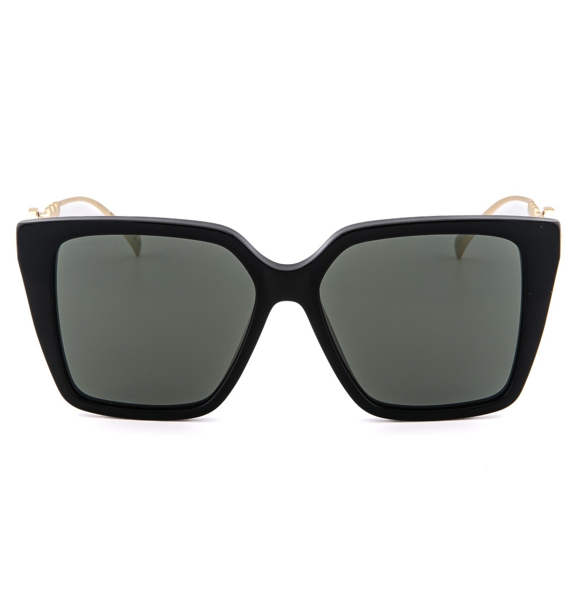 GUCCI GG1967S Gold Black 1967 GG Pearl Logo Oversized Geometric