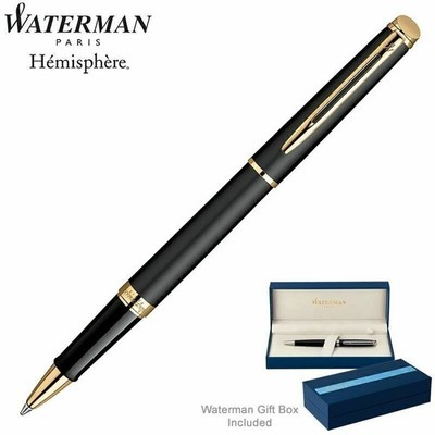 WATERMAN HEMISPHERE MATTSCHWARZ GT TINTENROLLER MIT KOSTENLOSEM WELTWEITEN...